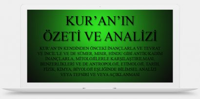 KUR’AN’IN SEÇİLMİŞ EN ÖNEMLİ MADDELERİYLE ÖZETİ VE ANALİZİ (28. Bölüm: 21 Konu)