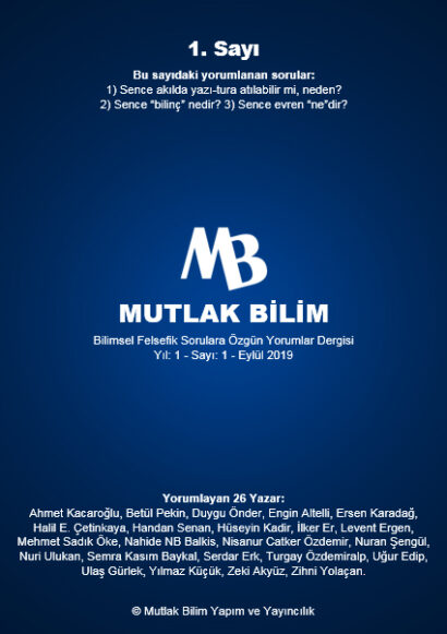 Mutlak Bilim – Bilim Felsefesi Dergisi – Sayı 1